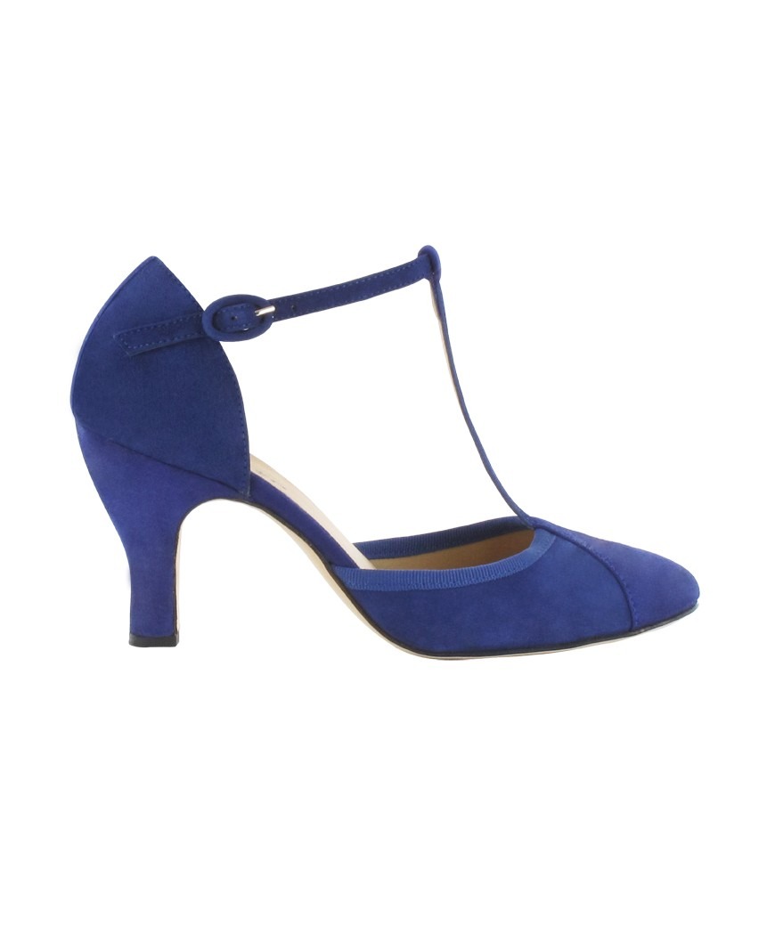 Chaussures bleues electrique